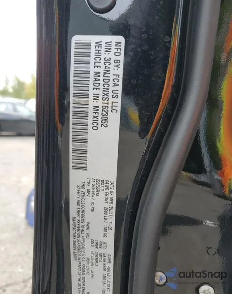 2025 Jeep Compass Limited из США, поврежденный, VIN 3C4NJDCNXST623052